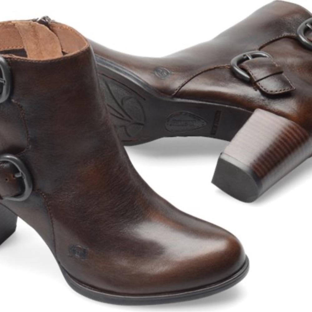 Born Ondine Burnished Cognac Leather 9.5/41 M/W